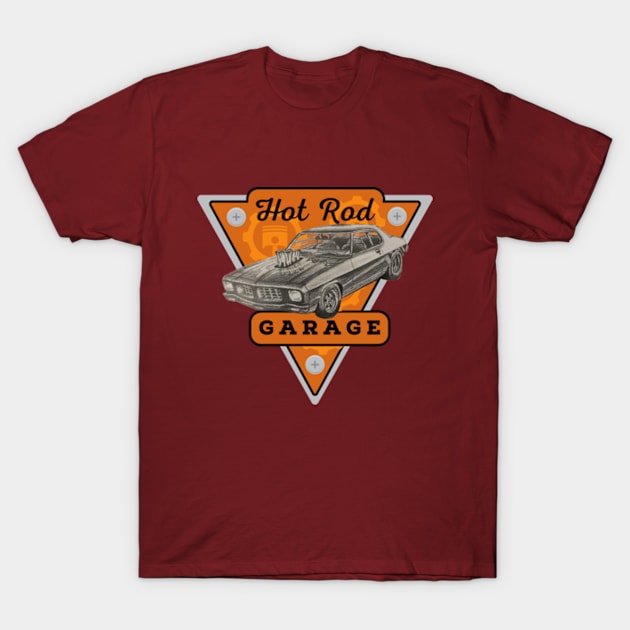 hot rod garage T-Shirt by bert englefield 